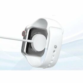Chargeur magnétique VC-18 en charge sur une Apple Watch